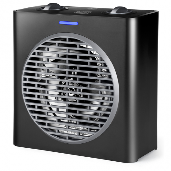 Calefactor Black & Decker BXSH2003E, 2000W, compacto, negro